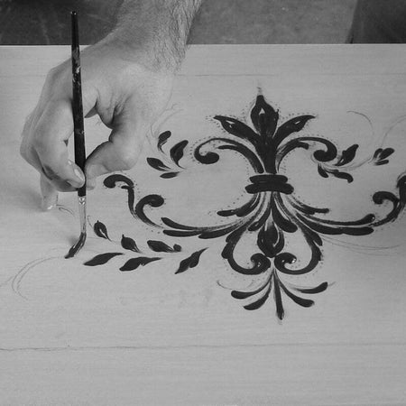 MOBILI-2G---SCARPIERA-4-ANTE-IN-LEGNO-MASSELLO-AVORIO/VERDE-L.80-x-P.30-H.170