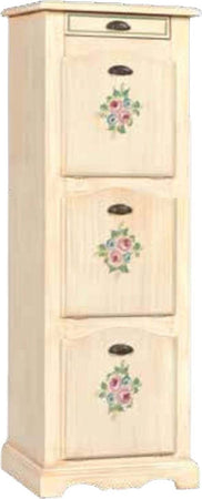 MOBILI-2G---SCARPIERA-SINGOLA-FINITURA-LACCATO-AVORIO-PENNELLATO-CON-DECORI