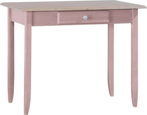MOBILI-2G---SCRIVANIA-1-CASSETTO-LEGNO-LACCATO-ROSA-99X61X80