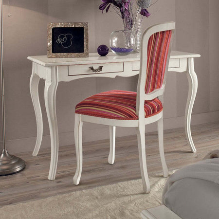 MOBILI-2G---Scrivania-2-cassetti-legno-bianco-shabby-120X60x77