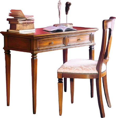 MOBILI-2G---SCRIVANIA-CLASSICA-2-CASSETTI-IN-LEGNO-BASSANO-100X54X80