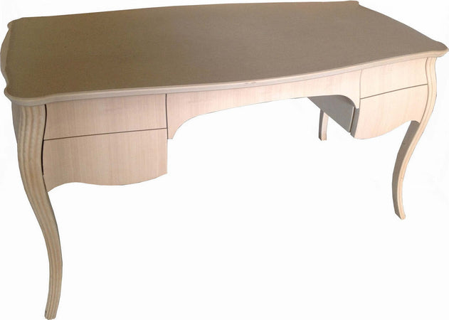 MOBILI-2G---SCRIVANIA-CLASSICA-LEGNO-4-CASSETTI-GREZZA-L.160-P.80-H.80