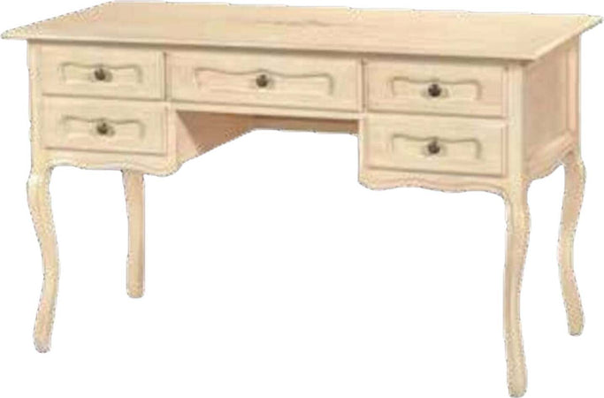 MOBILI-2G---SCRIVANIA-IN-LEGNO-AVORIO-PENNELLATO-CON-DECORI-L.130-P.60-H.79