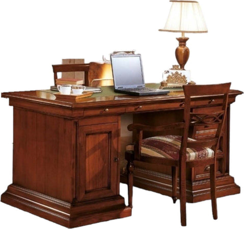 MOBILI-2G---SCRIVANIA-STUDIO-CLASSICA-IN-LEGNO-TINTA-NOCE-180x85x78
