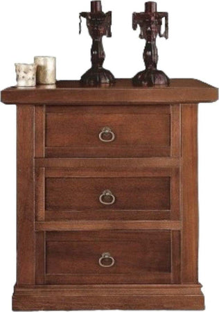 MOBILI-2G---SET-2-COMODINI-ARTE-POVERA-IN-LEGNO-3-CASSETTI-TINTA-NOCE