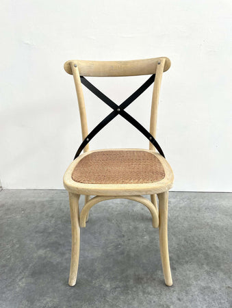 MOBILI-2G---SET-2-SEDIE-CROSS-INVECCHIATE-NATURALE-CON-SCHIENALE-IN-FERRO-E-SEDUTA-IN-RATTAN