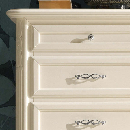 MOBILI-2G---SETTIMANALE-CLASSICO-5-CASSETTI-IN-LEGNO-MASSELLO-AVORIO-L.65-P.42-H.100