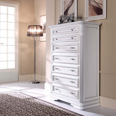 MOBILI-2G---SETTIMANALE-CLASSICO-7-CASSETTI-IN-LEGNO-MASSELLO-AVORIO-L.85-P.42-H.128