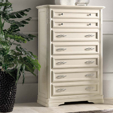 MOBILI-2G---SETTIMANALE-CLASSICO-7-CASSETTI-IN-LEGNO-MASSELLO-AVORIO-L.85-P.42-H.128