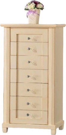 MOBILI-2G---SETTIMINO-7-CASSETTI-LEGNO-AVORIO-PATINATO-63X37X131