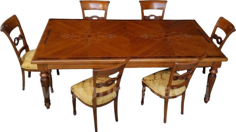 MOBILI-2G---Tavolo-fisso-classico-rettangolare-Legno-Intarsio-bassano-240x128x78