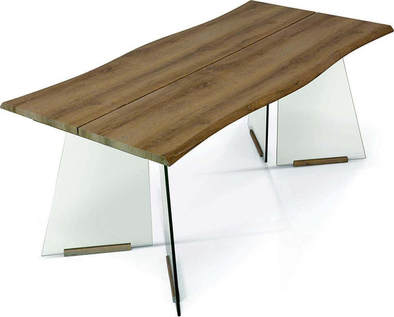 MOBILI-2G---TAVOLO-FISSO-IMPIALLACCIATO-BASE-VETRO-MISURA-L.180-P.90-H.76