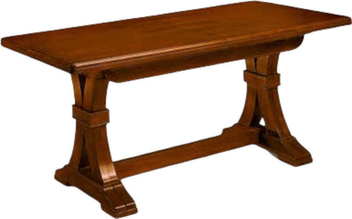 MOBILI-2G---Tavolo-Fratino-Allungabile-In-Legno-Tinta-Noce-Arte-Povera-160X85