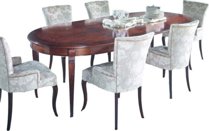 MOBILI-2G---Tavolo-ovale-allungabile-Classico-Legno-Intarsio-Tinta-Noce-160x110x77