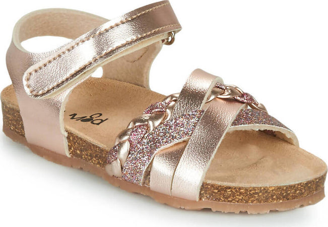 MOD8 Koenia Rosa Oro Rose Dore Sandali Bambina Scarpe Estive in Pelle Colorate 866750-30 133 Birllantini Sandalo Velcro Strap Bimba Scarpe Sanitaria Gioia del Bimbo - Villa San Giovanni, Commerciovirtuoso.it