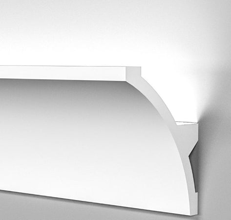 Modanatura 2m per led in duropolimero effetto luce indiretta Fai da te/Prodotti per la costruzione/Materiali da costruzione/Infissi/Modanature Led Mall Home - Napoli, Commerciovirtuoso.it
