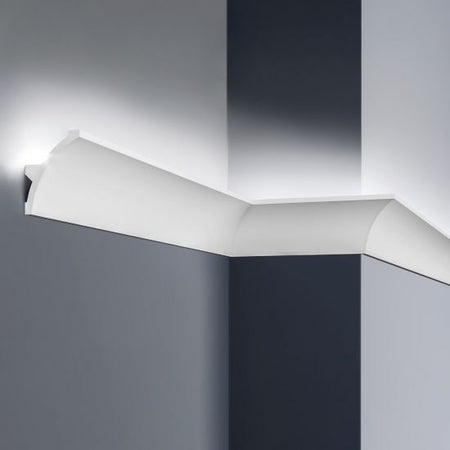 Modanatura 2m per led in duropolimero effetto luce indiretta Fai da te/Prodotti per la costruzione/Materiali da costruzione/Infissi/Modanature Led Mall Home - Napoli, Commerciovirtuoso.it