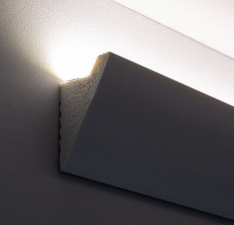 Modanatura 2m per led in duropolimero effetto luce indiretta Fai da te/Prodotti per la costruzione/Materiali da costruzione/Infissi/Modanature Led Mall Home - Napoli, Commerciovirtuoso.it