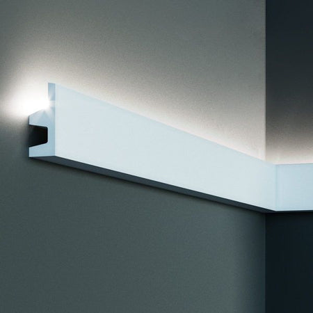 Modanatura 2m per led in duropolimero effetto luce indiretta Fai da te/Prodotti per la costruzione/Materiali da costruzione/Infissi/Modanature Led Mall Home - Napoli, Commerciovirtuoso.it