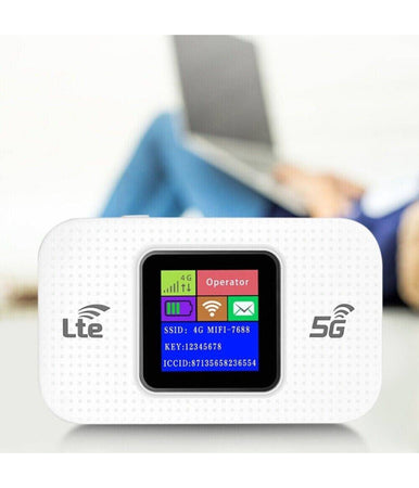 Modem Wifi Portatile 4g / 5g Router Mobile 150 Mbps Hotspot Con Display Led
