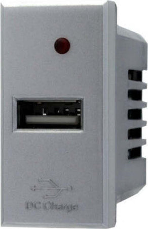 Modulo-Caricatore-Presa-Usb-5v-2,1a-Grigio-Compatibile-Bticino-Axolute