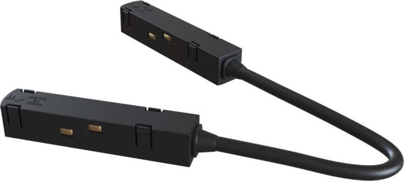 Modulo-Connettore-Con-Cavo-Angolo-Per-Binario-Moderno-Plastica-Nera