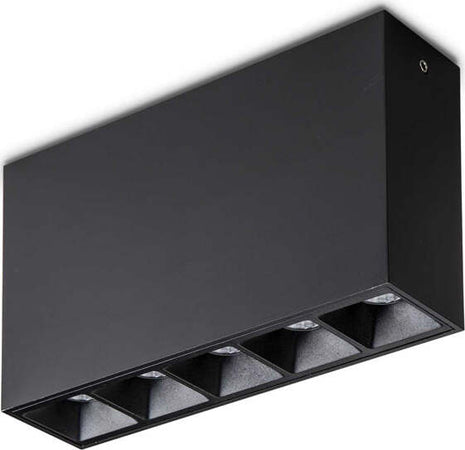 Modulo-Lika-Alluminio-Nero-Led-12,5W-3000K-Luce-Calda