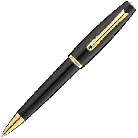 MONTEGRAPPA Penna a sfera rotazione Manager nera e oro ISMANBYC