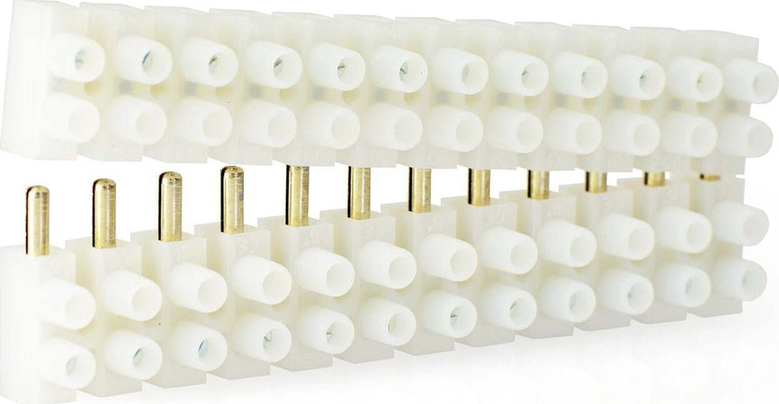 Morsettiera multipolare a spina, 12 poli per collegamento cavi elettrici Fai da te/Materiale elettrico/Cablaggio di superficie/Morsettiere La Zappa - Altamura, Commerciovirtuoso.it