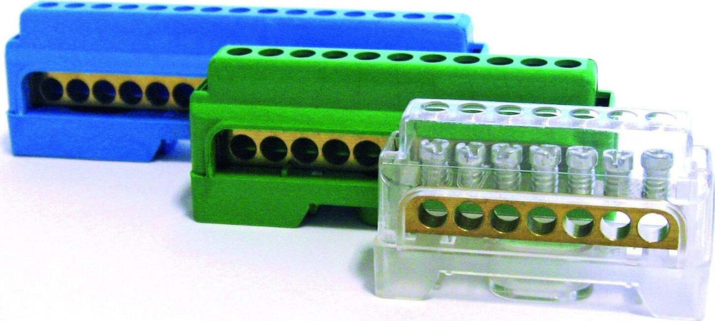 Morsettiere di ripartizione unipolari, per collegamento cavi elettrici Fai da te/Materiale elettrico/Cablaggio di superficie/Morsettiere La Zappa - Altamura, Commerciovirtuoso.it