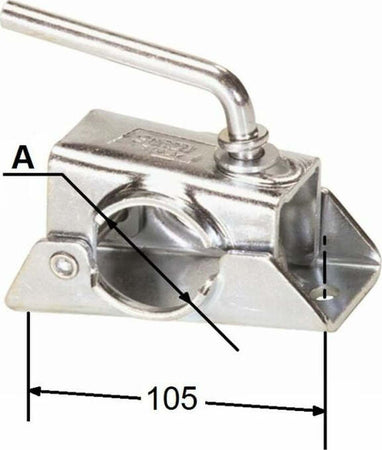 Morsetto Fissaggio Servotimone Tubo Ø 48mm