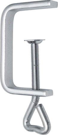 Morsetto per traforo realizzato in acciaio con piatto zincato utile per operazioni di fissaggio