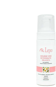 MOUSSE VISO DETERGENTE DELICATA con prebiotici, acque di malva e camomilla