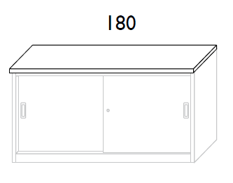Top superiore in nobilitato per sopralzo L.180x45x2h