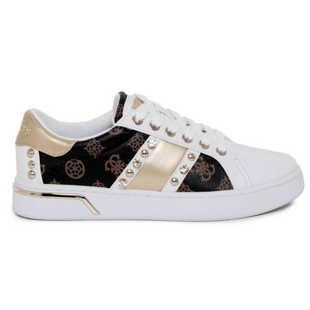 Guess Fl5 Riy-fal12 Sneakers Donna Punta Tonda Con Lacci E Suola In Gomma 2,5cm Scarpe Casual Con Fodera Interna E Logo