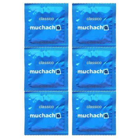 MUCHACHO CLASSICO PROFILATTICI PRESERVATIVI TRASPARENTI MISURA NORMALE SENZA AROMA 6x4