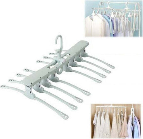 Multi-Grucce-8-In-1-Salva-Spazio-Appendiabiti-Gruccia-Organizza-Armadio-Casa-360