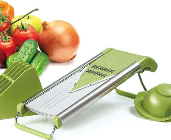 Multifunzione-Trituratore-Verdure-Slicer-Grater-Pelapatate-Dicer-Cutter-Chopper