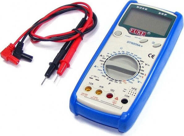 Multimetro Digitale Tester Con Cavi E Guscio Misuratore Dt9205a+ Fai da te/Materiale elettrico/Attrezzi e tester/Multimetri Trade Shop italia - Napoli, Commerciovirtuoso.it