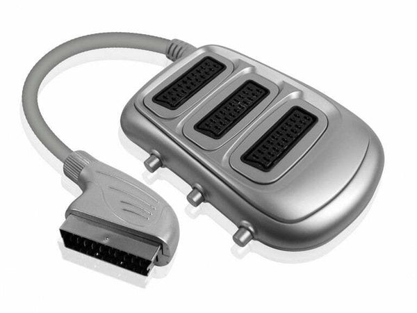 MULTIPRESA 3 POSTI SCART 21 POLI + 3 INTERRUTTORI