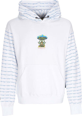 MUSHROOM-Felpa-Cappuccio-Uomo-Discovery-Hoodie-White-da-uomo