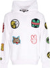 MUSHROOM-Felpa-Cappuccio-Uomo-Stickers-Hoodie-White-da-uomo