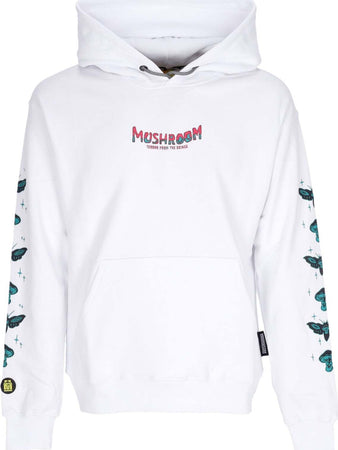 MUSHROOM-Felpa-Cappuccio-Uomo-Terror-From-the-Bridge-Hoodie-White-da-uomo