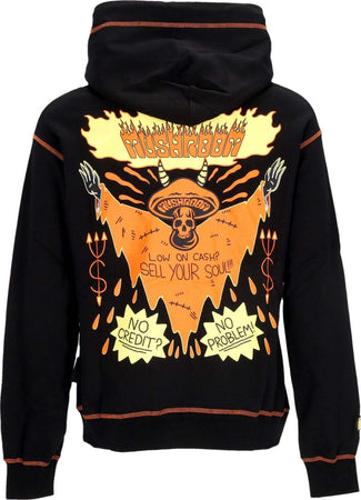 MUSHROOM-Felpa-Cappuccio-Uomo-Vampire-Hoodie-Black-da-uomo