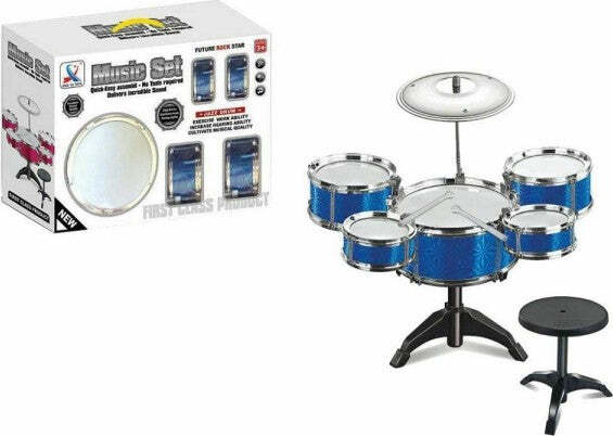 Music-Set-Batteria-Musicale-First-Class-Giocattolo-Gioco-Bambini