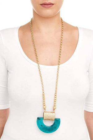 MYA-ACCESSORIES-|-Collana-lunga-con-pendente-circolare