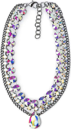 MYA-ACCESSORIES-|-Girocollo-in-metallo-gun-con-pietre-in-vetro