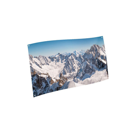 Poster in tessuto "Summit di montagna" per villaggi Natalizi