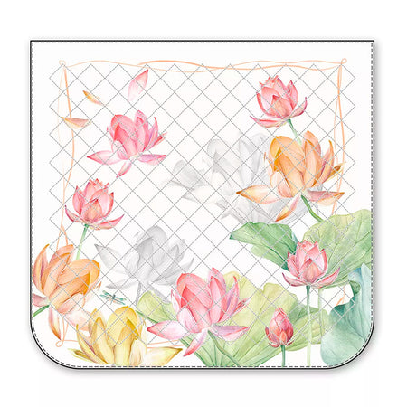 Trapuntino matrimoniale Tessitura Randi Fior Di Loto Matrimoniale Raso di Cotone