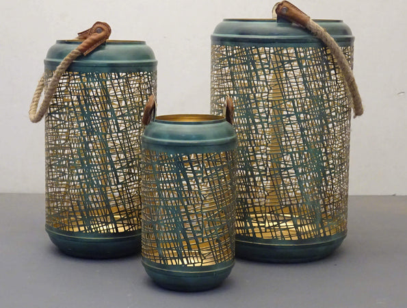 NAMI---set-di-3-lanterne-in-metallo-Verde-Milani-Home
